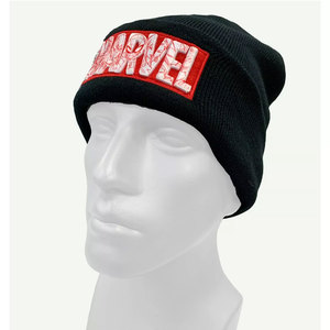 หมวกบีนนี่ถักแบบติดข้อมือเสื้อแจ็คการ์ดพร้อมแผ่นหนังหมวกปรับแต่งได้แบบพรีเมี่ยม - Product Image 1