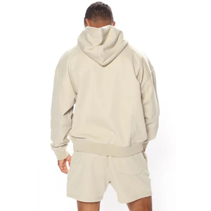 Ensemble de vêtements d'extérieur pour hommes-Chemise et short 2 pièces de couleur unie respirante grande taille avec logo personnalisé pour adultes - Product Image 4