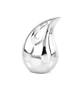 ที่ใส่เถ้ากระดูกอลูมิเนียมรูปหยดน้ำตาสำหรับผู้ใหญ่และสัตว์เลี้ยงขนาด13 "ที่เก็บของเผาศพพร้อมฝาปิด | เถ้ามนุษย์ที่ถูกเผา - Product Image 5