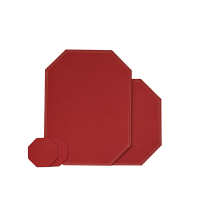 Style <b>Round</b> Leather Dining Mat Solid Color Waterproof <b>Placemats</b> Kitchen Accessories and Customized Size at Best Price - Product Image 5
