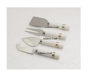 ชุดชีสสแตนเลสด้ามจับไม้หรูหราชุบทองอุปกรณ์ครัวที่มีเอกลักษณ์สำหรับบ้านโรงแรมและร้านอาหารที่ใช้ - Product Image 6