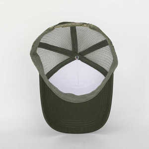 หมวกถักแบบลำลองสำหรับผู้ชายหมวกแก๊ประบายอากาศได้ดีมี5แผงปรับได้หมวกปีกโค้งออกแบบโลโก้ได้ตามต้องการ - Product Image 6