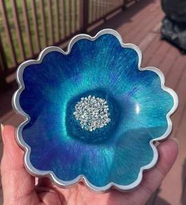 Classic Polished Geometric Epoxy Resin Bowl for Home Decor <b>Dinnerware</b> Customized Size Lightweight Durable Hot Selling - Product Image 3