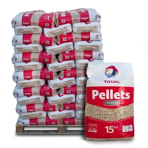 Wood Pellet Fuel for heating / 6mm EN-Plus A1 Premium Wood Pellets for sale pellets europe pellets / 15kg plastic bag packaging