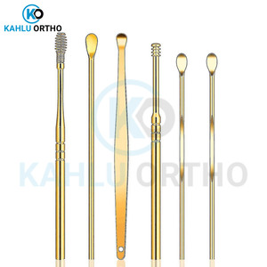 Kit de retrait de cure-oreille en acier inoxydable Outil 6 pièces Sets de Curette d'oreille Kit de retrait de cire d'oreille par KAHLU ORTHOPEDIC - Product Image 2