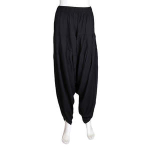 Pantalones Tulipán para Mujer - Negro - Product Image 3
