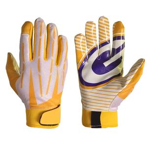 Nouvelle arrivée de gants de football américain en cuir avec protection complète des doigts dernière conception de gants de football américain - Product Image 2