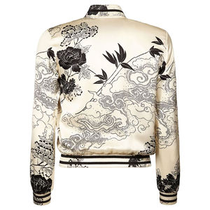 Chaqueta de algodón 100% con estampado de sublimación, chaqueta Bomber de moda para hombre, ropa de calle, chaqueta Bomber para hombre, venta al por mayor - Product Image 4
