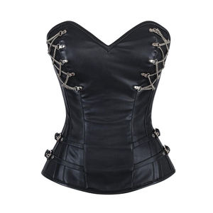 คอร์เซ็ตหนังแฟนซีคอร์เซ็ทสำหรับผู้หญิงที่รัดหุ่นหนังป้องกันไฟฟ้าสถิตย์ - Product Image 2
