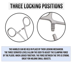 Herramienta de Precisión de Acero Inoxidable Quirúrgico de Alta Calidad, Hemostato Recto Curvo Manual Rochester, Herramienta de Sujeción HERMANN - Product Image 5