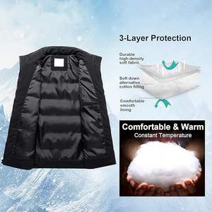 Men's Lightweight Winter Puffer <b>Ski</b> Vest <b>Jacket</b> Packable Outerwear - Product Image 4