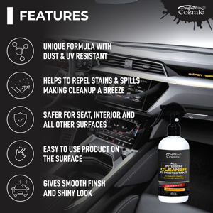 Limpiador interior multiusos de pulido de coche de Grado Profesional de 300ML seguro para todas las superficies embalaje incluido - Product Image 4