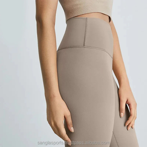 Nouveau Legging Long Femme Taille Haute en Spandex/Nylon Extensible Quadridirectionnel, Effet Froncé aux Fesses, Doux, Push-up, pour Yoga - Product Image 6