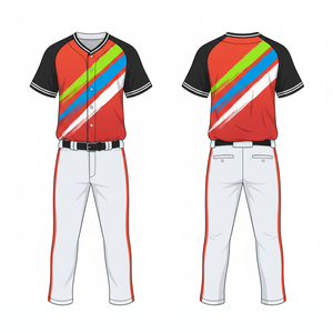 Uniforme de Béisbol Ligero Sublimado Transpirable 100% Poliéster 2026 Personalizado con Malla, Cuello en V, Unisex, Nombre del Equipo, Número, Opción Completa - Product Image 5