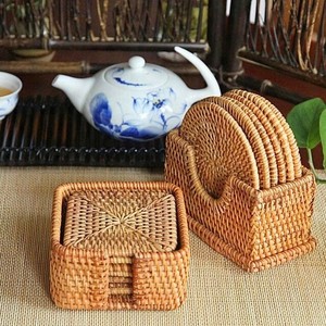 Posavasos tejido a mano de caña, diseño moderno, nuevo aspecto, posavasos de yute elegante para el hogar, mesa de Hotel, posavasos de yute de alta calidad - Product Image 2