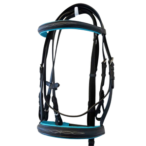 Brida de Cuero Ligera de Primera Calidad, Estilo Occidental / Banda para la Frente con Costuras Decorativas / Banda para la Nariz / Artículos de Equitación en Oferta 2026 - Product Image 1