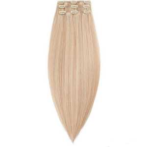 EXTENSIONS DE CHEVEUX VIERGES PRE COLLÉS SANS ENCHEVEMENT KINKY DROIT MACHINE UNISEXE DONATEUR INDIEN DOUBLE TRAME PLEINE TÊTE FORFAITS DE CHEVEUX - Product Image 2
