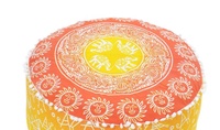 Pouf confortable indien assis bouffées salon belle chaise de repose-pieds ottoman Hippie pour la maison jardin utilisation