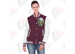 Hot Selling <b>Men's</b> Casual Street Wear Canvas Varsity <b>Jacket</b> with Stand Collar Customized Printing Breathable New Fashion - Product Image 5