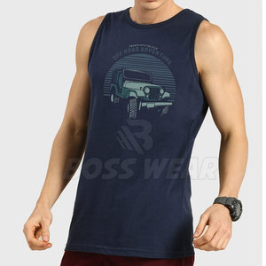 เสื้อกล้ามออกกำลังกายผู้ชาย WEAR แห้งเร็ว ผลิตจากโพลีเอสเตอร์/คอตตอน สวมใส่สบาย ดีไซน์คุณภาพดี ขนาดใหญ่พิเศษ รับผลิตตามแบบ - Product Image 3
