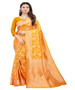 ขายส่งซูราธบานาราสีผ้าสารีที่ได้รับความนิยมสําหรับการซื้อจํานวนมาก ตรวจสอบผ้าสารีงานมือเพื่อการเปลี่ยนสไตล์ที่ทันสมัย - Product Image 1