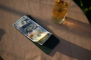 Soporte para menú, soporte para billetes, logotipo personalizado, soporte para cheque de restaurante, cheque de cuero genuino, presentador de invitados, soporte para billetes, 2017 - Product Image 2