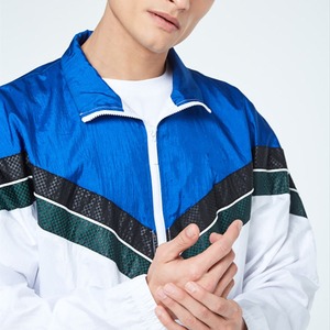 Ensemble survêtement coupe-vent élégant pour homme, deux pièces, logo personnalisé, veste zippée intégrale, pantalon de jogging, vêtements de sport, vêtements de sport légers - Product Image 5