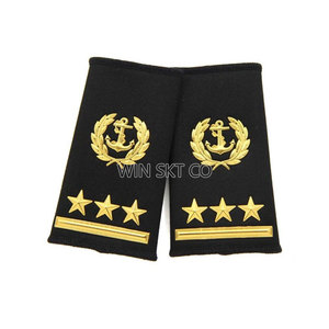 Hombreras bordadas a mano a precio de fábrica, charreteras, accesorios Uniformes hechos de alambre de lingotes, venta al por mayor disponible - Product Image 6