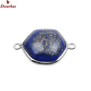 Charm de Plata de Ley 925 con Piedra de Lapislázuli, Forma Elegante, Accesorios de Joyería, Venta al por Mayor, Stock Disponible - Product Image 1