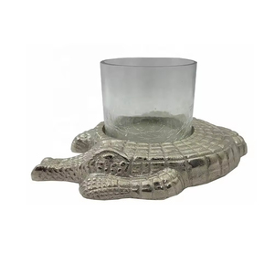 Juego de aluminio moderno de buena calidad de 2 portavelas, decoración de fiesta, precio asequible, portavelas de diseño elegante - Product Image 5
