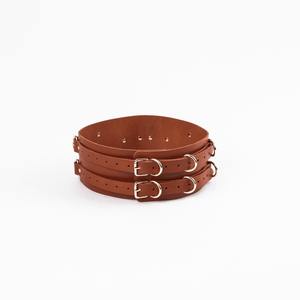 Personalized BDSM <b>Bondage</b> Waist Belt Cowhide Leather Different Colors BDSM-0084 - Product Image 2