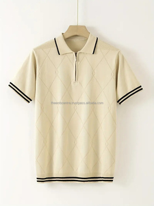 Polo de manga corta para hombre, de buena calidad, logotipo personalizado, peso pesado, longitud larga, polos para hombre - Product Image 4