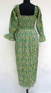 มินิเดรสแขนกุดพิมพ์ลายดอกไม้สำหรับผู้หญิงเดรสโบฮีเมียนสำหรับงานปาร์ตี้ขนาดเล็กน้ำหนักเบา - Product Image 2