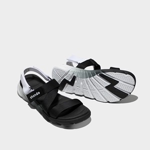 SHONDO Vietnam F6 Sport Sandals Casual Dual-Tone Negro Blanco Ombre Secado rápido Ligero con punta abierta Correa de tacón extraíble - Product Image 5