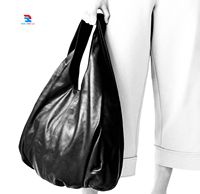 Bolso de Cintura Estilo Hobo Unisex de Piel Sintética, Impermeable, de Alta Calidad, para Compras y Viajes al Aire Libre