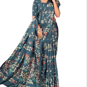 Dola Silk Saree สำหรับผู้หญิงเครื่องแต่งกายแบบชนเผ่าที่สง่างามพร้อมดีไซน์เสื้อชิ้นที่สมบูรณ์แบบสำหรับทุกโอกาส - Product Image 1