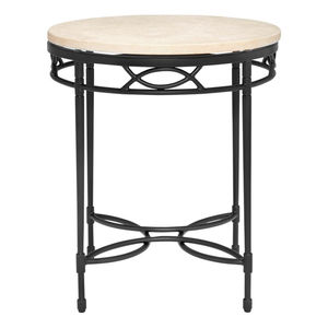 Table basse carrée de qualité supérieure, plateau en bois de chêne massif avec base en fer thermolaqué, mobilier compact pour café, salle à manger, pub, restaurant - Product Image 6