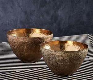 Frutero de mesa pulido de níquel de diseño, cuenco de servicio de comida con Base de mármol y acero inoxidable de alta calidad - Product Image 2