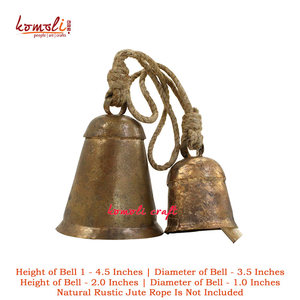 Best Seller campanas rústicas, hogar jardín al aire libre campanas de cobre colgador de puerta Patio porche decoración campanas colgantes, campanas de camello del desierto - Product Image 2