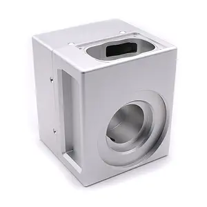 Kotak Speaker penutup CNC profil aluminium persegi kustom seri 6000 produsen rumah Amplifier aluminium ekstrusi