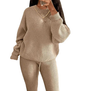 Pull long en tricot pour femmes de meilleure qualité pour des vêtements d'hiver décontractés avec option de logo personnalisé disponible en plusieurs couleurs - Product Image 1