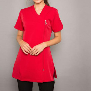 Tenues médicales de beauté, ensembles de blouses, uniformes personnalisés avec logo, uniformes à manches courtes, tuniques en gros, uniformes de spa, uniformes de salon de beauté - Product Image 2