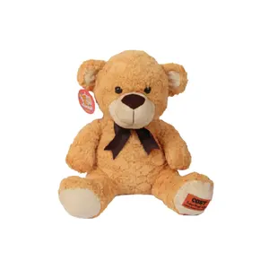 Top Sell 2022 Handmade Soft Plush Light Brown Premium Teddy Bear Fabric Stuffed Animal Manufacture in India For Sale