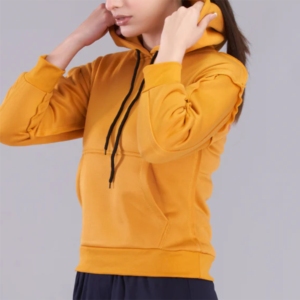 Sweat à capuche de couleur dorée le plus doux en polaire de coton avec couleurs et broderie personnalisées au meilleur prix Sweat à capuche Offre Spéciale pour unisexe - Product Image 4