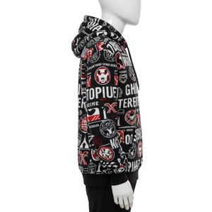 Sweat à capuche en polaire imprimé, mélange de polyester et de coton, chaud, doux, décontracté, streetwear, usage quotidien, graphique personnalisé, vente en gros, exportation - Product Image 3