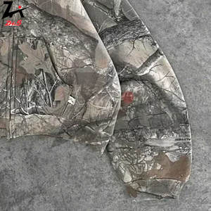 เสื้อฮู้ดลายพรางใบไม้3D ฤดูใบไม้ร่วงฤดูหนาวเสื้อฮู้ดลายพรางพิมพ์ลายนูนแขนยาวออกแบบได้ตามต้องการฤดูใบไม้ร่วงฤดูหนาว - Product Image 4