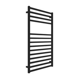 Telo riscaldante per bagno nero opaco a forma quadrata radiatore H1200XL60 misura un Design elegante ed elegante - Product Image 1