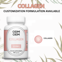 Capsules de collagène pur, formule naturelle à base de protéines, complément alimentaire de haute qualité à base de plantes pour une utilisation quotidienne