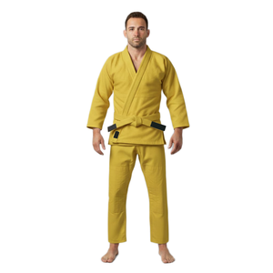 Conjuntos de Judo Gi Amarillos, Duraderos, Ligeros, para Entrenamiento, Combate, Competición, Transpirables, de Secado Rápido, Uniforme Modal - Product Image 3