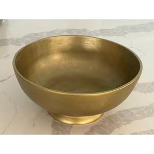 Bol d'ustensiles de cuisine en laiton de qualité supérieure pour servir des collations et des salades forme et taille personnalisées disponibles à un prix avantageux - Product Image 3
